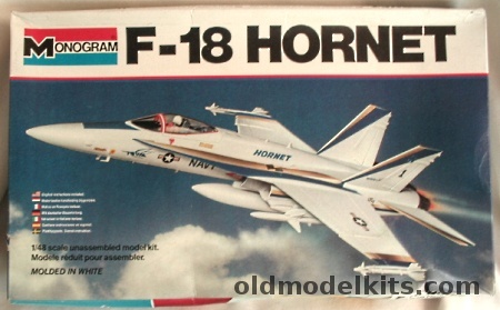 Monogram 1/48 F-18 Hornet - Demonstrator Version (F/A-18 / A-18), 5802 plastic model kit